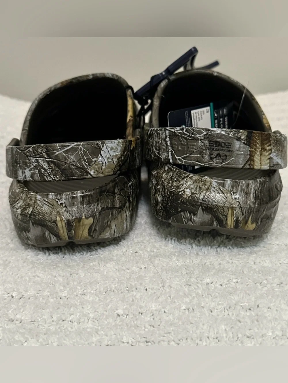 Rugged Shark Kids Camouflage Slip-On Eva Clogs - Green/Brown